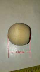 Unfinished Natural Hardwood Wooden Wood 1 1/2″ Doll Head Ball Drawer Knobs NEW