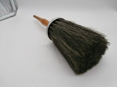Antique “Hanlon and Goodman” paint brush Wood Handle, Horse Hair Round -12″-NEW