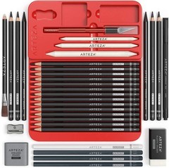 Drawing Set for Adults, Set of 33 Artist Sketching Tools, 20 Graphite & 4 Ske…