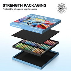 Oil Pastels Set – 48 Vibrant Colors, Ultra-Soft and Creamy Texture, Easy to B…