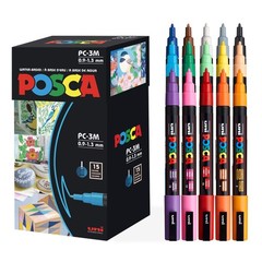 Paint Markers, 3M Fine Point Acrylic Paint Pens with Reversible Tips, Art Sup…
