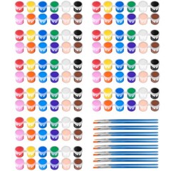 10 Pack Mini Acrylic Paint Set,12 Colors 1.21 Fl Oz (Pack of 10),