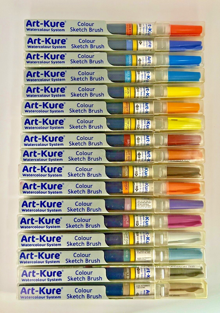 Art-Kure Watercolour Sketch Brushes and Stamps