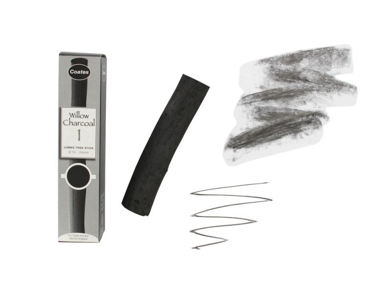 Coates Fine Art English Willow Charcoal Sets, Assorted Lengths & Thicknesses