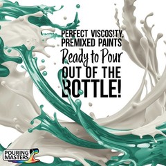 Pouring Masters Peppermint Metallic Pearl 32oz Bottle Water-Based Acrylic Paint