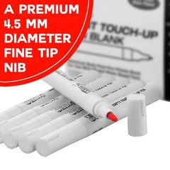 6 Empty Fillable Blank Paint Touch Up Pen Markers, Fill Acrylic, Oil Base, Auto