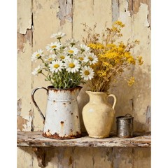 Vintage Flowers Paint by Numbers Kit for Adults, Daisy Paint by Numbers for B…