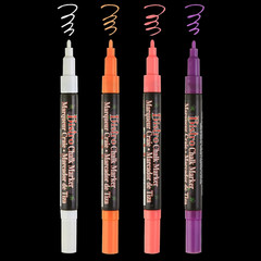 Uchida of America Uchida, 482-4H, 4 Piece, Bistro Fine Line Chalk Marker Set, Fl