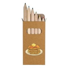 6 x ‘Pancakes with Syrup and Butter’ Short Colour Pencils (PE00075388)