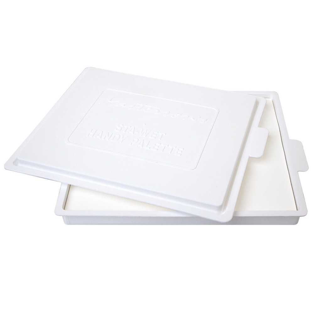 Sta-Wet Handy Palette, 8.5in x 7in Airtight Stay Wet Palette, Keeps Wet Paint…
