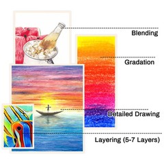 Renoir 3100 Series Oil-based Colored Pencils 36 Colors 3.7mm Core Art Set