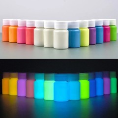 Glow in the Dark Day Visible Paint Acrylic 20g Jars Arts &Crafts Bright