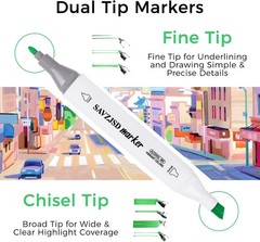 168 Colors Alcohol Markers – Dual Tip Markers for Kids or Adults in Coloring