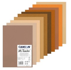 Mi-Teintes Coloured Drawing 160gsm A4 Paper Pack, Double Sided Honeycomb Fin…