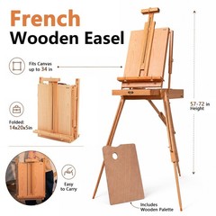 DJAR 89 pcs Acrylic Paint Set with French Easel for Professional Artist, Pain…