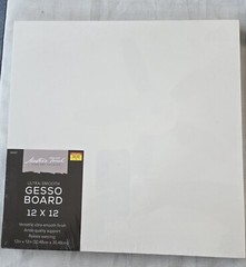 Master’s Touch Ultra-Smooth Gesso Board 12×12 Professional Grade – Oils/Acrylic