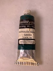 Permanent Pigments Phthalocyanine Green Oil Paint Tube 1.25 fl oz