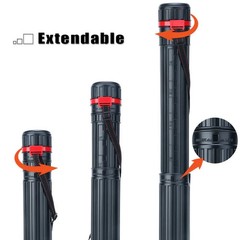 TRANSON Small Poster Tube Storage 17“ to 27” 1 Pack-Red Ring, 1