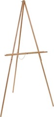 U.S. Art Supply “Carmel Wood Tripod Floor Display Easel 20″W x 28” D x 56″H