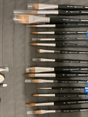LOT OF 26 – Princeton Aqua Elite Synthetic Watercolor Paint Brushes – Bh9