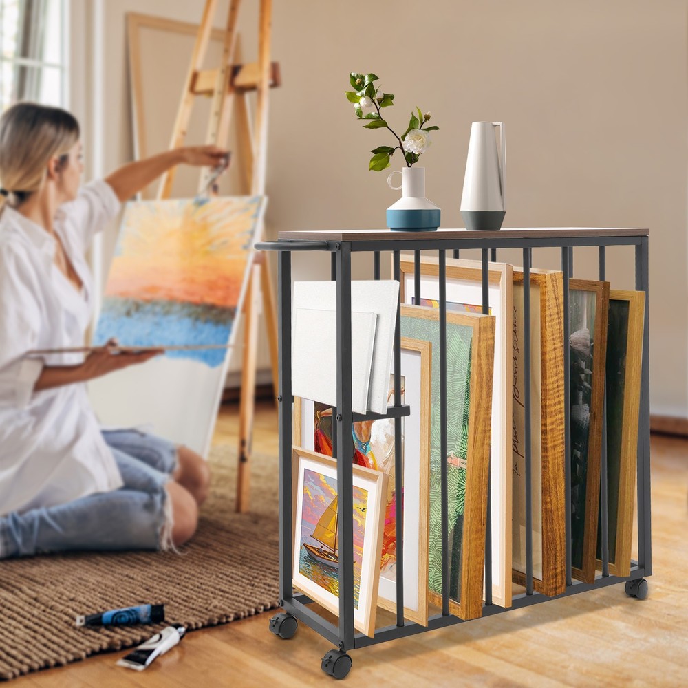 Large Art Storage Rack Drying Painting Canvas Rack Art Storage Display Stands US