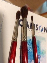King Art Equinox Premium Watercolor Paintbrush Set Of Three