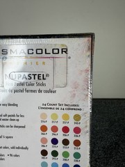 Prismacolor Premier NuPastel 24 Firm Pastel Color Sticks Set New Sealed