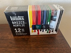 NEW – Liquitex Basic 12-Piece x 22 ml Acrylic Assorted Color Tubes