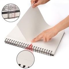 2 Pack AGPtEK Art Sketchbook Spiral Bound Pads 100 Sheets Drawing Paper 9″ x 12″