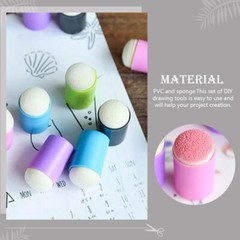6PCS Sponge Applicator Dauber Chalk Drawing Sponge Stamping Drawing Sponge Art