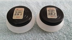 2 Chelsea Vintage Paint Mixing Jars Holders Containers Japan Metal Clip Standard