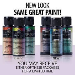 Multi-Surface Dragonfly Glaze Multi-Surface Paint (2 Oz), 44383, Violet-Blue-