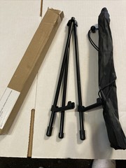 Deluxe Tabletop Easel Miniature Desktop Unit 13.4″ Black With Carrying Case