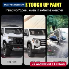 Car Touch Up Paint(Red Multi-Coat(PPMR)) for Tesla, 2 in 1 Car Scratch Remover w