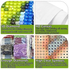 AMORARS Dog Diamond Painting Kit for Adults – 12X12 Inch, Multicolour