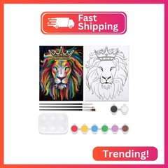VOCHIC Paint and Sip Kit, Pre Drawn Canvas for Painting for Adults Paint Party S