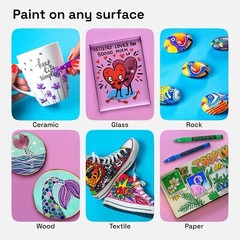 ARTISTRO 15 Acrylic Paint Pens Trending Colours for Rock, Ceramic, Glass, Wood