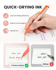 Erasable Gel Pens, 0.7 mm Medium Point, Retractable Erasable Pens, Make Mista…