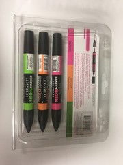 LETRASET Twin Tip NeonMarker Fluorescent Color Set 1 3 Count