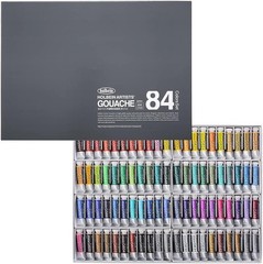 BRAND NEW Holbein Artists’ Gouache – Complete Set of 84 Colors (15ml Tubes)