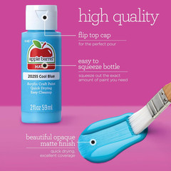 , Mate Acrylic Craft Paint Kit, ABCAMP24, 36 Paints (2 Fl Oz Each)