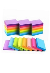 Mini Sticky Notes 1.5×2 Inches, Bright Colors Self-Stick Pads Pack, 75 24