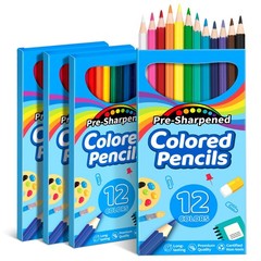 48 Count Colored Pencils, 4 Packs Pre-sharpened Coloring Pencils for Kids in …