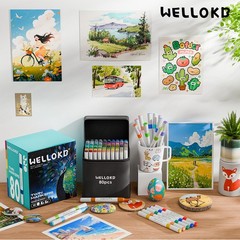 Alcohol Markers, 80 Colors Dual Art Colored Markers for Coloring Book, Painti…