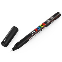 Uni PC-1MR 0.7mm Paint Marker – Black and White (Pack of 2)