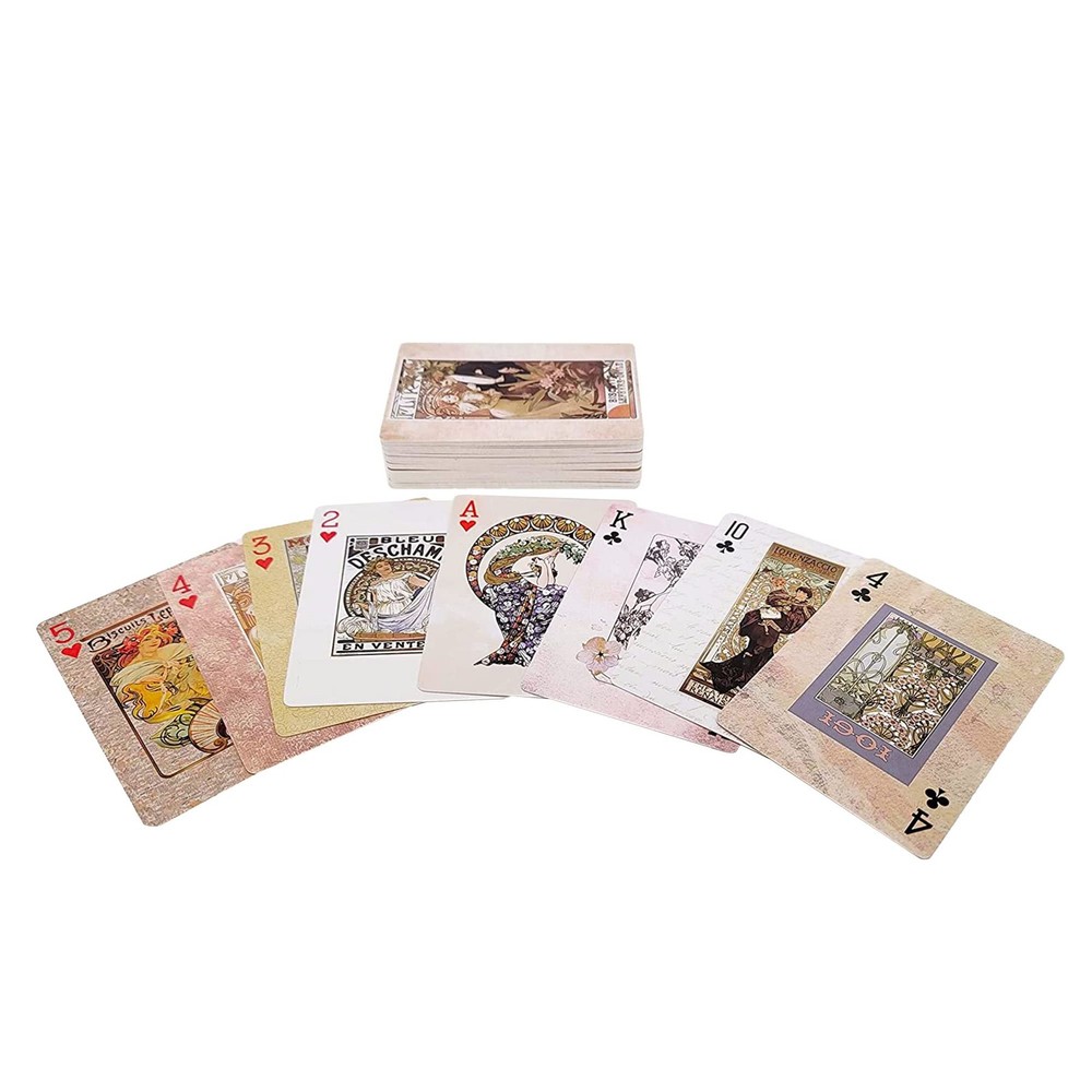 Serenity Fair Art Nouveau Poker Cards, 6.29 cm x 8.81 cm, 2.48 in x 3.47