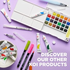 SAKURA Koi Field 30 Assorted Watercolors with Water Brush Sketch Set XNCW-30N