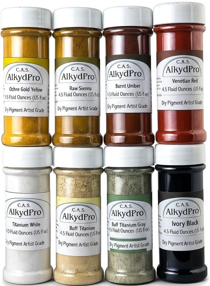 C.A.S. ALKYDPRO Venetian Red, Buff Titanium, Ivory Black 4.5 Fl Oz (Pack of 8…