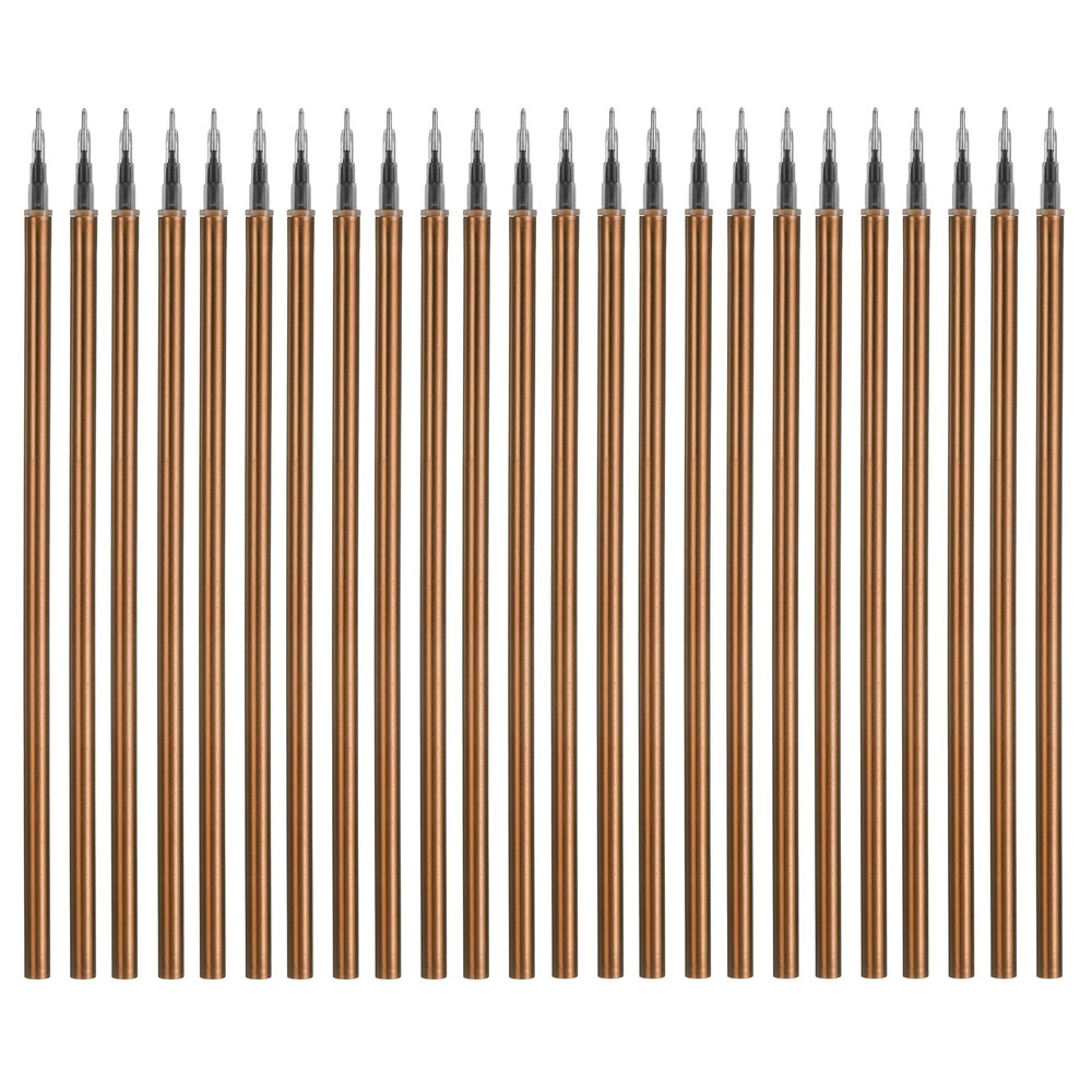24Pack 0.5mm Gel Pen Refills for Coloring, Medium Point Pens Refills, Coffee