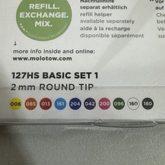 MOLOTOW ONE4ALL Acrylic Pump Paint Marker Set 10 Basic Colors 127HS 2mm / EB5